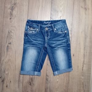 Amethyst Denim Burmudas